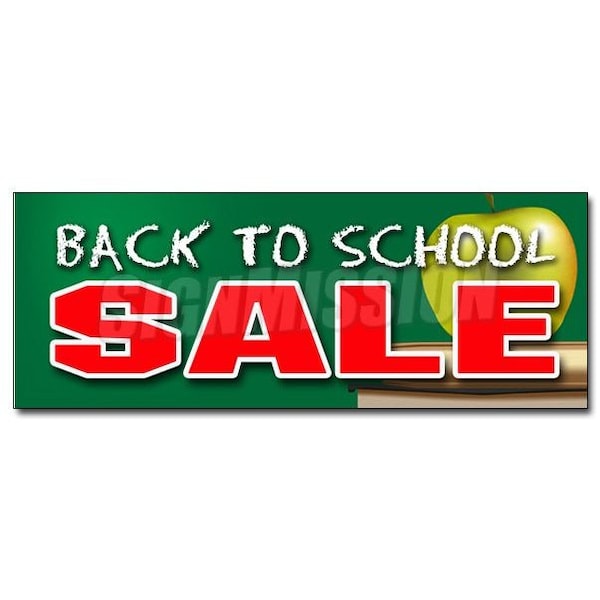 BACK TO SCHOOL SALE DECAL sticker boys girls clothes sale discount, D-36 Back To School Sale